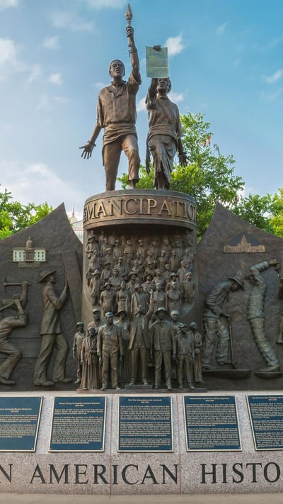 The Texas African American History Memorial on the State Capitol grounds in Austin, Texas (© Moab Republic/Shutterstock) mobile wallpaper