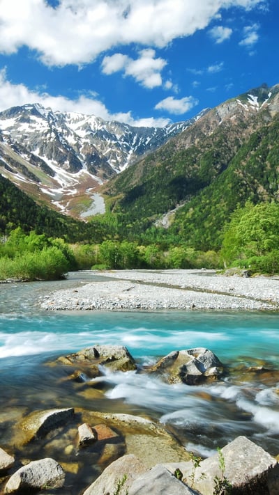 Kamikōchi, Nagano Prefecture, Japan (© sadao/Shutterstock) mobile wallpaper