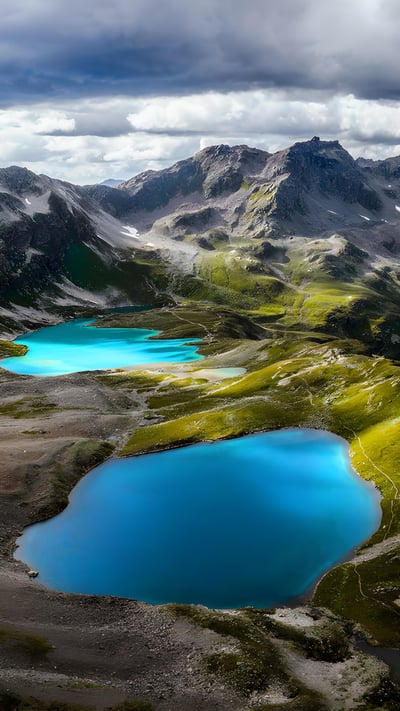 Jöriseen lakes in the Silvretta Alps, Switzerland (© Florin Baumann/Getty Images) mobile wallpaper