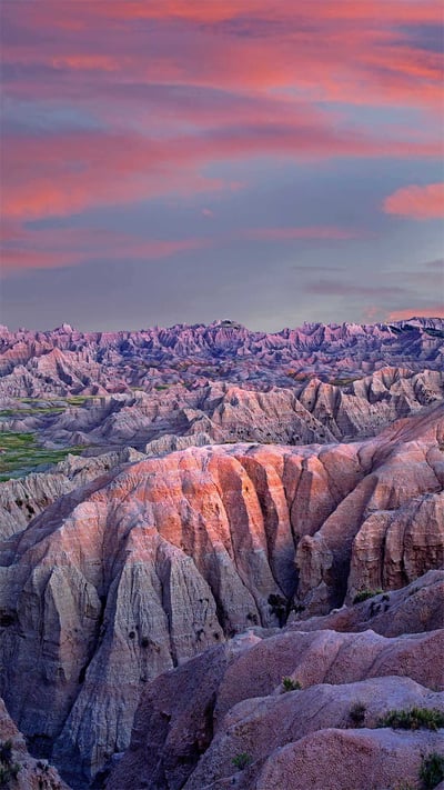 Badlands National Park, South Dakota (© Dennis Frates/Alamy) mobile wallpaper