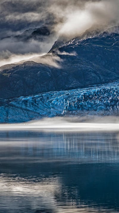 Lamplugh Glacier in Glacier Bay National Park, Alaska (© Andrew Peacock/Getty Images) mobile wallpaper