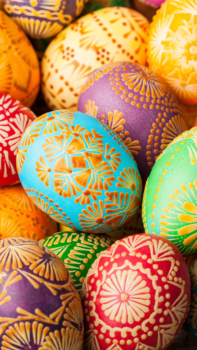 Lithuanian Easter eggs (© fotomem/Getty Images) mobile wallpaper