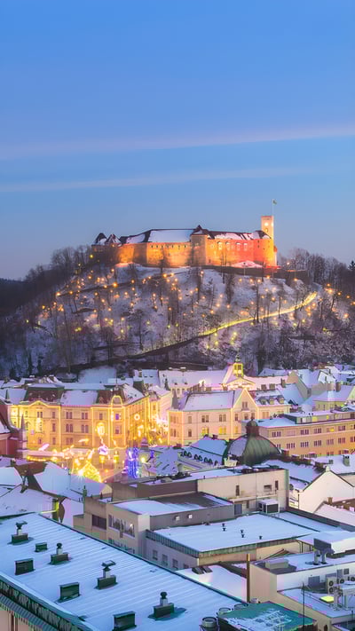 Ljubljana, Slovenia (© kasto80/Getty images) mobile wallpaper