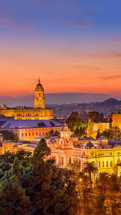 Old town of Málaga, Spain (© Sean Pavone Photo/Getty Images) mobile wallpaper