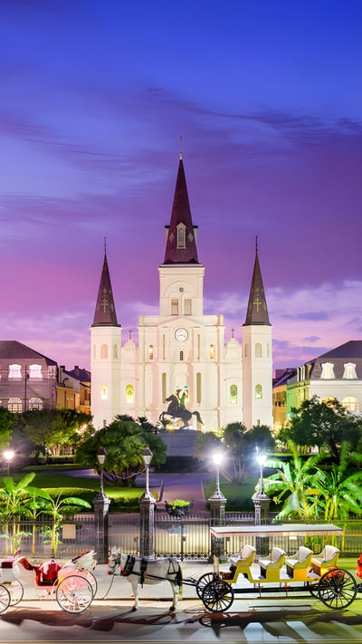 Jackson Square, New Orleans, Louisiana (© SeanPavonePhoto/Getty Images) mobile wallpaper