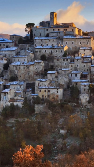 Village of Labro, Rieti Province, Italy (© Marco Ilari/Shutterstock) mobile wallpaper