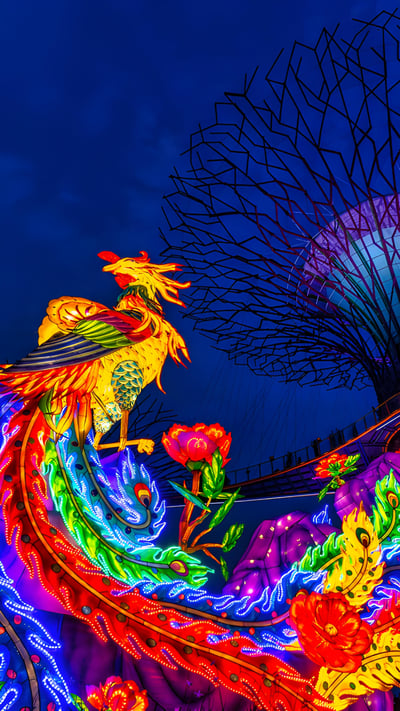 Mid-Autumn Festival in Gardens by the Bay, Singapore (© Victor Y. Zhuo/Alamy) mobile wallpaper