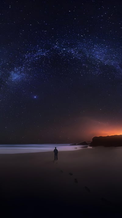 Milky Way over Southwest Alentejo and Vicentine Coast Natural Park, Portugal (© Daniel Garrido/Getty Images) mobile wallpaper