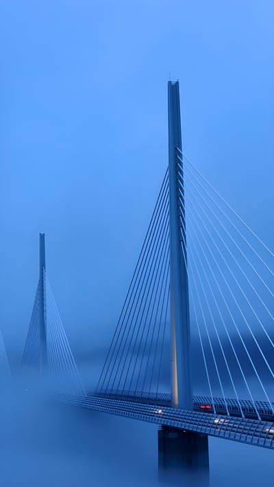 Viaduc de Millau, Aveyron, France (© Andrzej Gorzkowski Photography/Alamy Stock Photo) mobile wallpaper