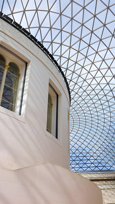 The Great Court of the British Museum, London, England (© Cavan Images/Offset/Shutterstock) mobile wallpaper