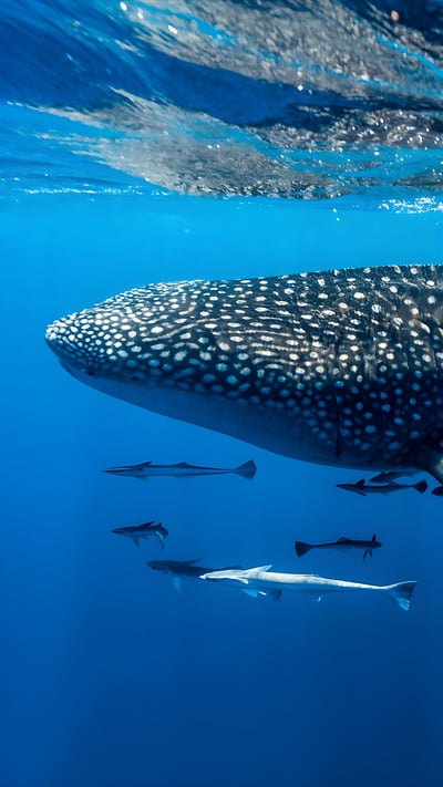 Whale shark, Ningaloo Reef, Western Australia (© Jason Edwards/Getty Images) mobile wallpaper