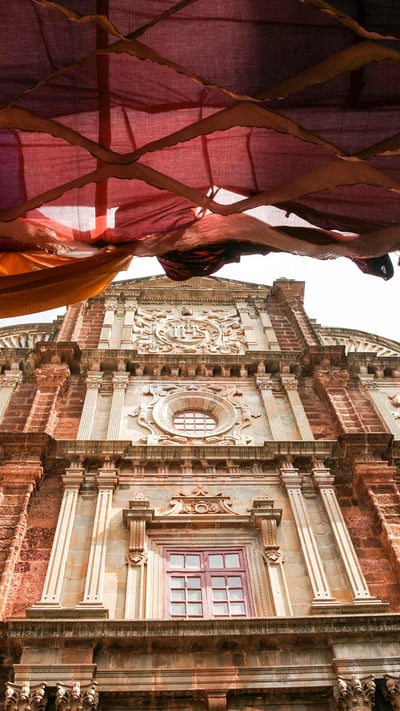 Basilica of Bom Jesus, Old Goa. (© Arthur S. Ruffino/age fotostock) mobile wallpaper