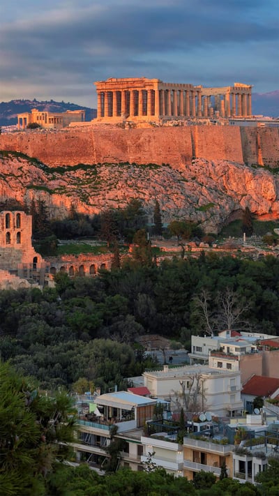 Parthenon temple, Acropolis of Athens, Greece (© Lucky-photographer/Shutterstock) mobile wallpaper