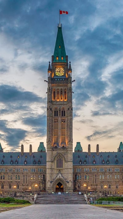 The Parliament of Canada in Ottawa (© anderm/Shutterstock) mobile wallpaper