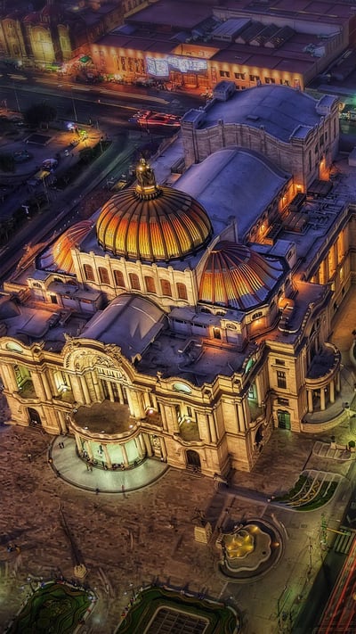 Palacio de Bellas Artes, Mexico City, Mexico (© Lukas Bischoff Photograph/Shutterstock) mobile wallpaper