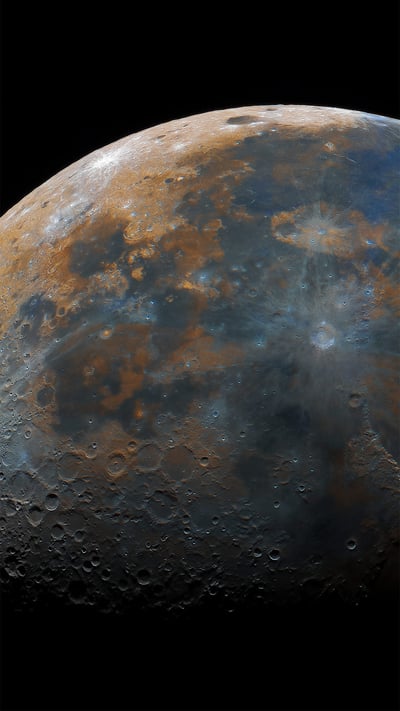 Composite image of the moon (© Prathamesh Jaju) mobile wallpaper