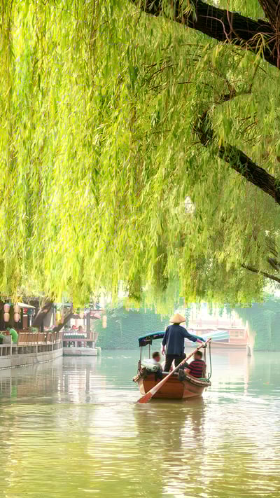 苏州古镇风景,江苏省,中国 (© gyn9038/Getty Images) mobile wallpaper