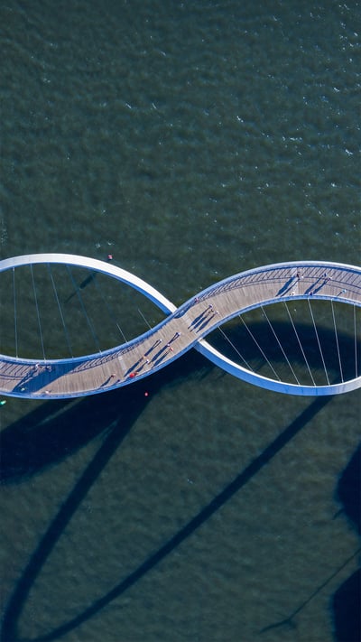 Elizabeth Quay Bridge in Perth, Australia (© Amazing Aerial Agency/Offset by Shutterstock) mobile wallpaper