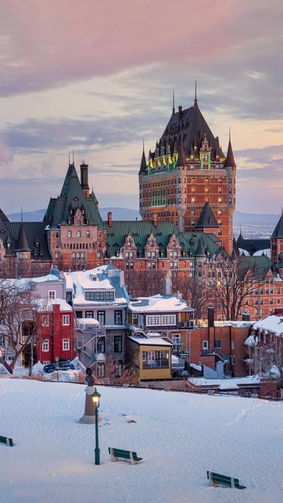 Château Frontenac, Quebec City, Canada (© Romiana Lee/Shutterstock) mobile wallpaper