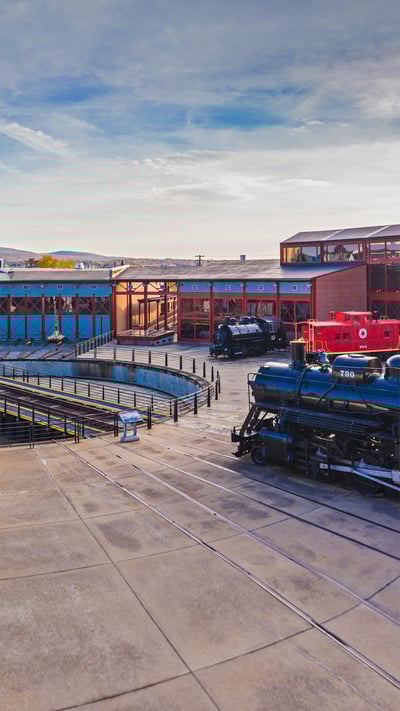 Steamtown National Historic Site in Scranton, Pennsylvania (© Walter Bibikow/Danita Delimont) mobile wallpaper