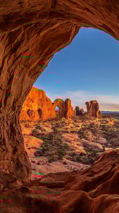 Arches National Park, Moab, Utah (© Whit Richardson/Alamy Stock Photo) mobile wallpaper