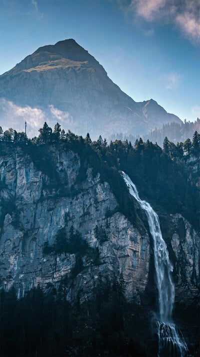 Reichenbach Falls, Bernese Oberland, Switzerland (© Chris Milne/Alamy) mobile wallpaper
