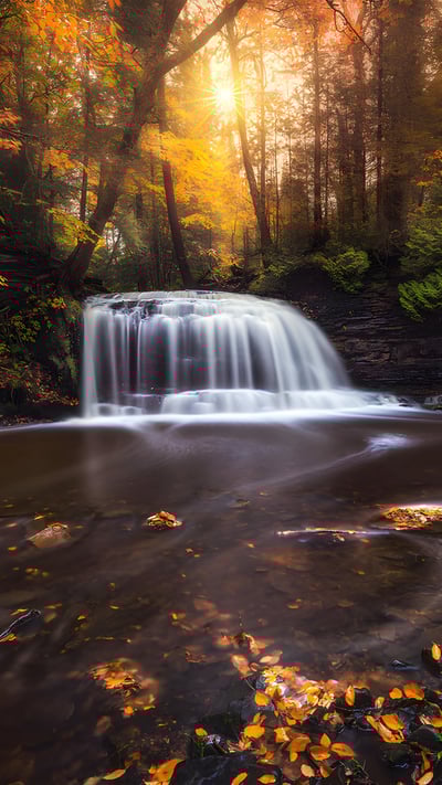 Rock River Falls, Upper Peninsula, Michigan (© Matt Anderson Photography/Getty Images) mobile wallpaper