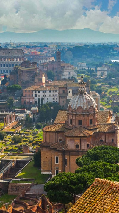 The Roman Forum, Rome, Italy (© Peter Zelei Images/Getty Images) mobile wallpaper