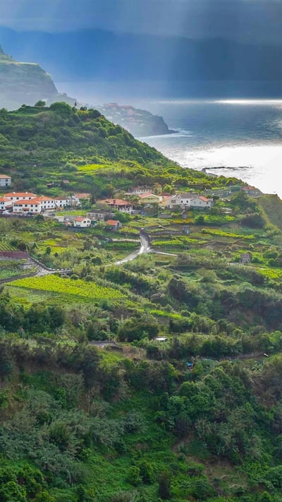 The north coast of Madeira, Portugal (© Hemis/Alamy) mobile wallpaper