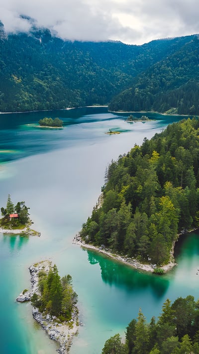 Eibsee, Bayern (© NejauPhoto/Getty Images) mobile wallpaper