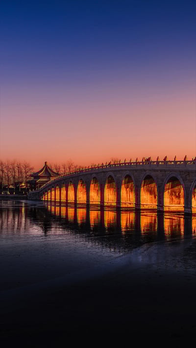 The Seventeen-Arch Bridge over Kunming Lake, Beijing Summer Palace, China (© Jia Wang/Getty Images) mobile wallpaper