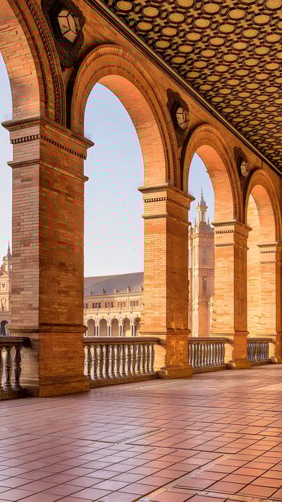 Plaza de España, Seville, Spain (© Horia Merla/Getty Images) mobile wallpaper