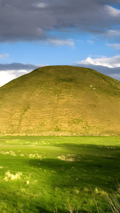 Neolithic site of Silbury Hill, Tilshead, Wiltshire, England (© dbstockphoto/Getty Images) mobile wallpaper