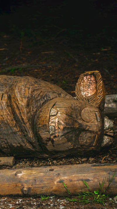 Gruffalo sculpture, Whinlatter Forest National Park, Lake District (© Philip Moran/Alamy Stock Photo) mobile wallpaper
