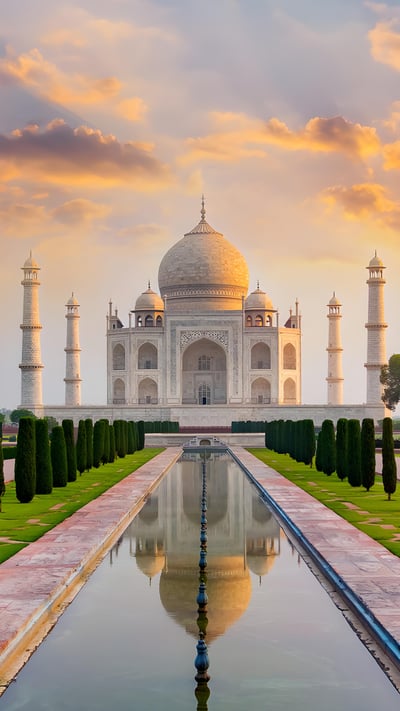 Taj Mahal in Agra, Uttar Pradesh, India (© Tanarch/Getty Images) mobile wallpaper