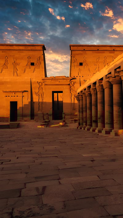 Temple of Philae (aka Temple of Isis), Aswan, Egypt (© Ratnakorn Piyasirisorost/Getty Images) mobile wallpaper