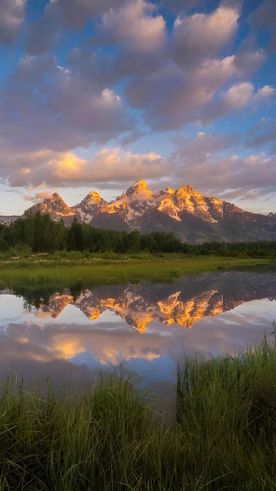 Sunrise at Grand Teton National Park, Wyoming (© Kurt Budliger/Tandem Stills + Motion) mobile wallpaper