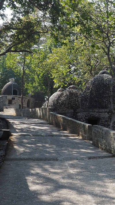 The Beatles Ashram in Rishikesh, India (© Alexander Chizhenok/Shutterstock) mobile wallpaper