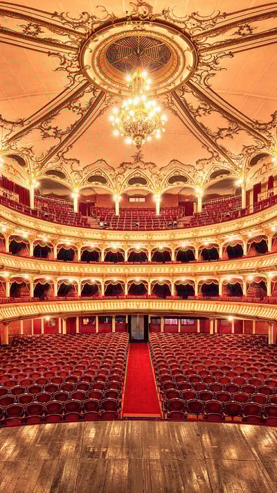 Lucian Blaga National Theater, Cluj-Napoca, Romania (© Thomas Mueller/Shutterstock) mobile wallpaper