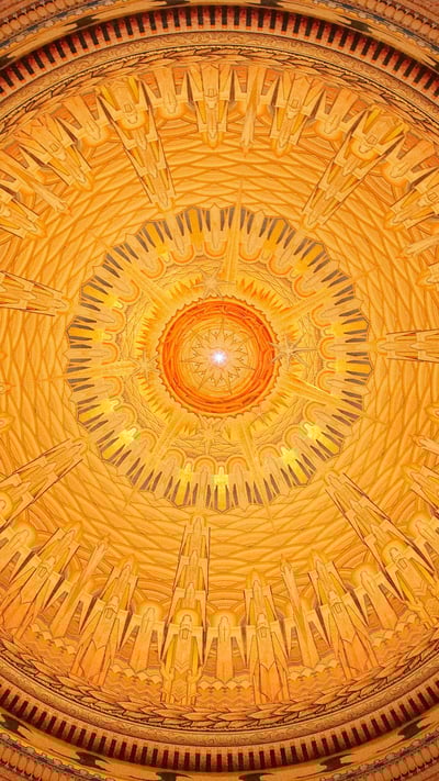 Ceiling of the Tomb of the Unknown Australian Soldier, Australian War Memorial, Canberra (© David Wall/DanitaDelimont.com) mobile wallpaper