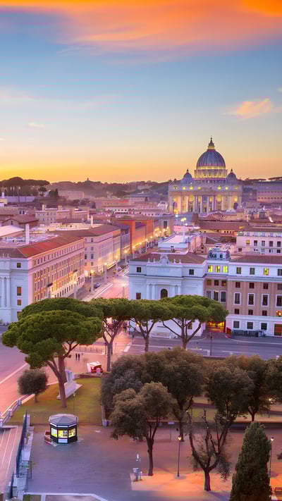 Vatican City with St. Peter's Basilica (© RudyBalasko/Getty Images) mobile wallpaper