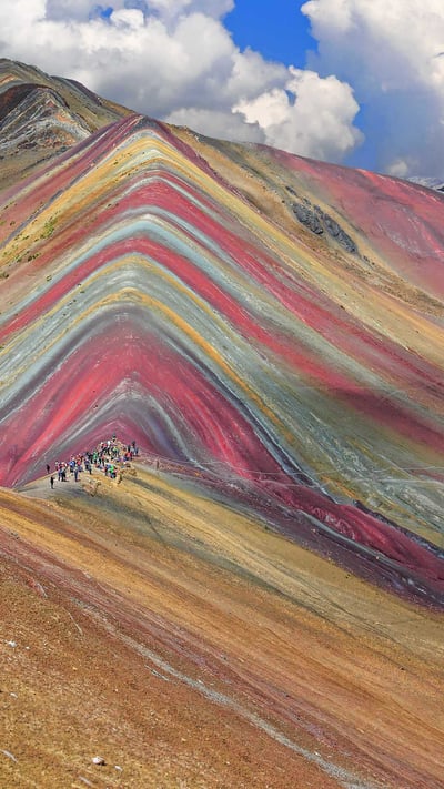 Vinicunca Mountain in the Cusco Region of Peru (© sorincolac/Getty Images) mobile wallpaper