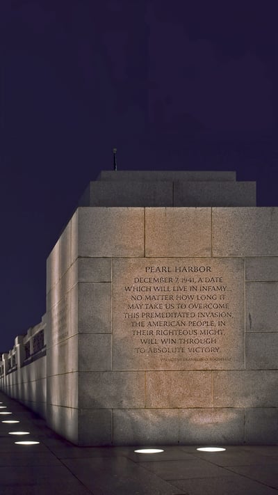 View of the Washington Monument and the National World War II Memorial with its Pearl Harbor Dedication, Washington, DC (© Olga Bogatyrenko/Shutterstock) mobile wallpaper