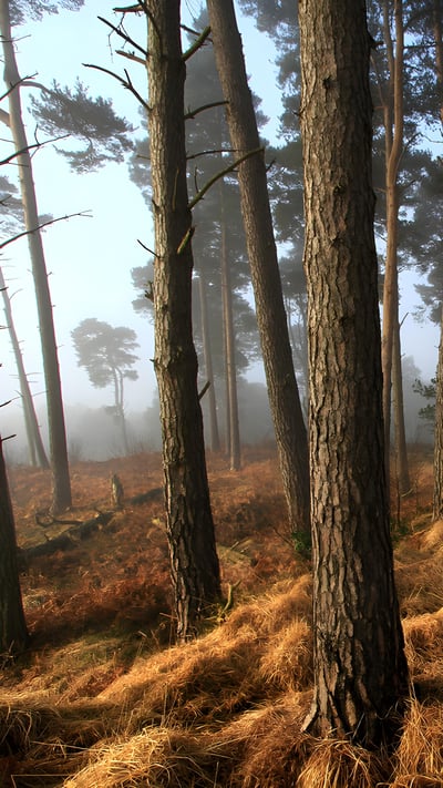 Ashdown Forest Landscape, East Sussex, UK (© Chris Mole/Alamy Stock Photo) mobile wallpaper