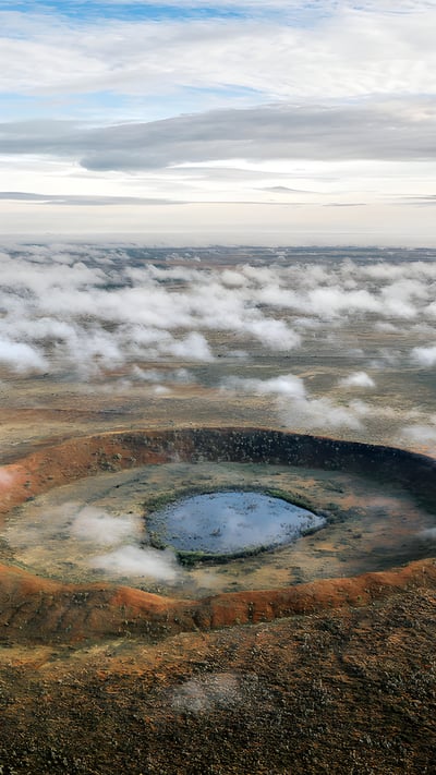 Wolfe Creek Crater, Australia (© Abstract Aerial Art/Getty Images) mobile wallpaper