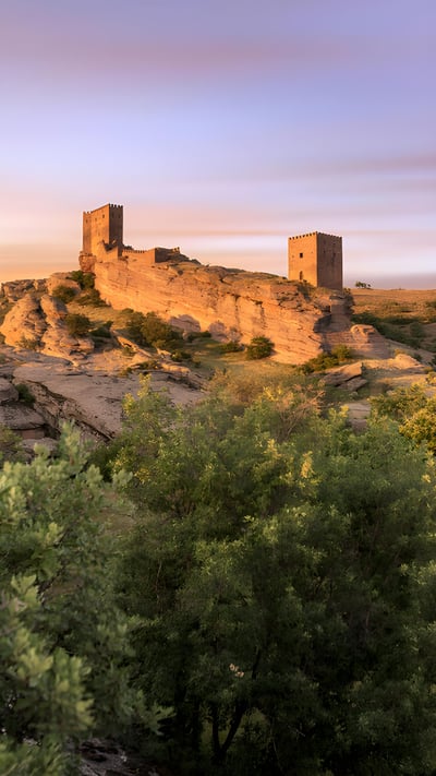 Castle of Zafra, Guadalajara province, Spain (© Eduard Gene/Getty Images) mobile wallpaper