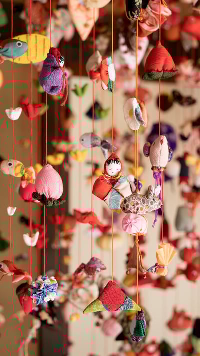 「雛のつるし飾り」 (© yoshi0511/Shutterstock) mobile wallpaper